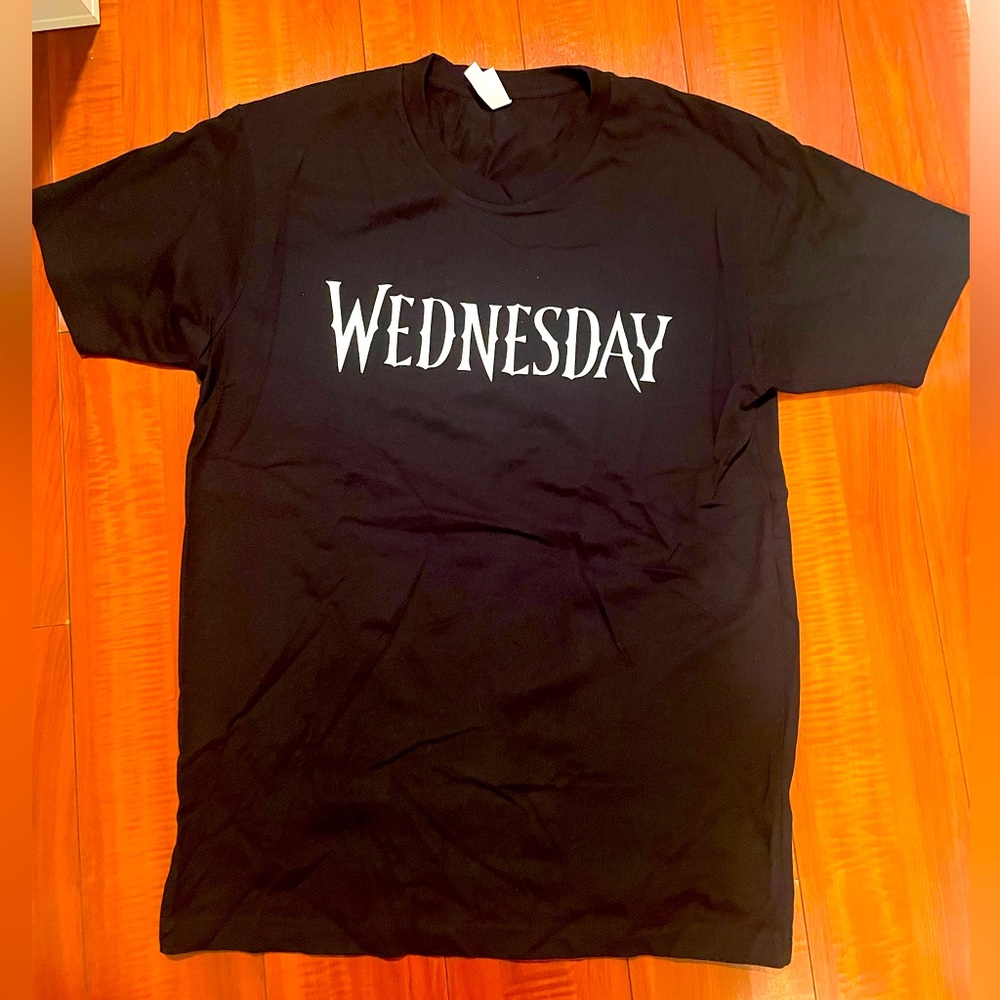 Wednesday T-shirt from the Promotion of the show! Brand new Size Med Mens